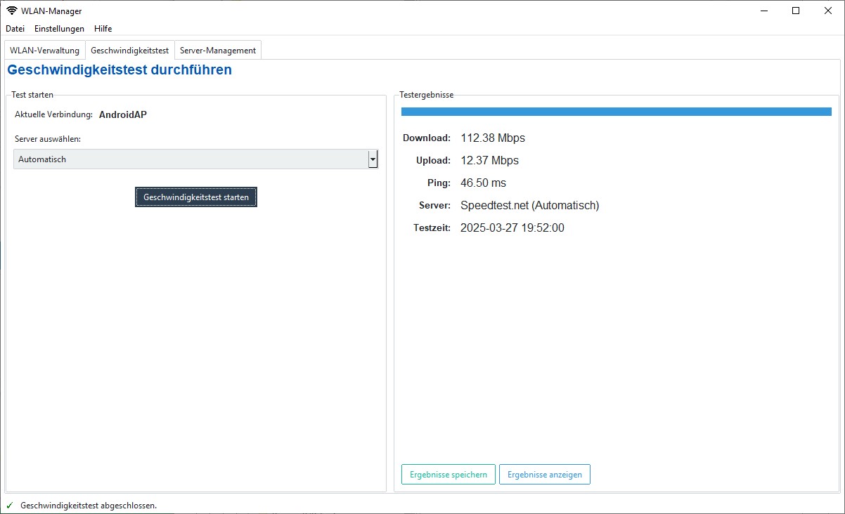 WLAN Netzwerkauswahl